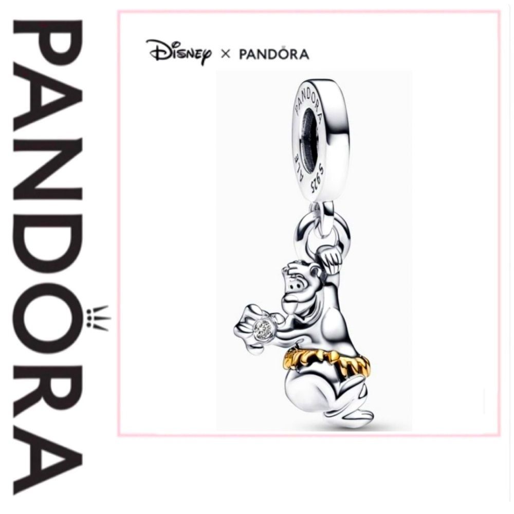 NWOT Pandora x Disney 100th Anniversary Baloo Jungle Book Charm 792682C01